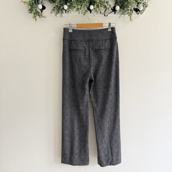 Cabi Bond High-Rise Wide Leg Trousers Gray Plaid Zipper Size 4 H4891 - Picture 2 of 6